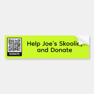 Hjälp Joe's Skoolie, och Donera Bildekal