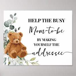 Hjälp Mamma att göra din egen adressatskena Poster