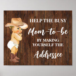 Hjälp Mamma att göra din egen adressatskuvel Poster