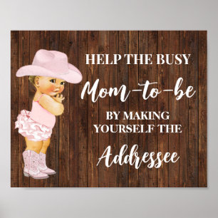 Hjälp Mamma att göra din egen måltavla för möbelsk Poster