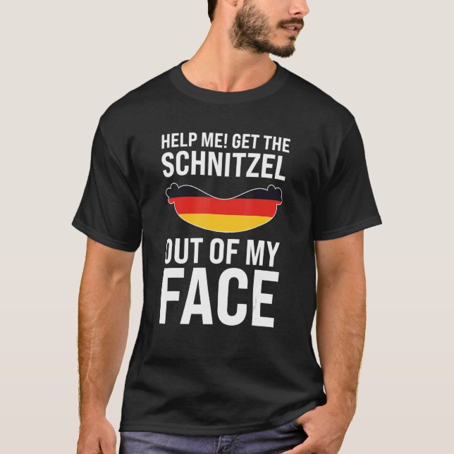 hjälp mig att få schnitzel German Festival Beer T Shirt (Framsida)