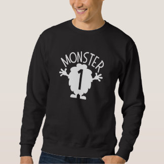 Hjälp mig att Skapa en Monster Kids Matching Monst Lång Ärmad Tröja