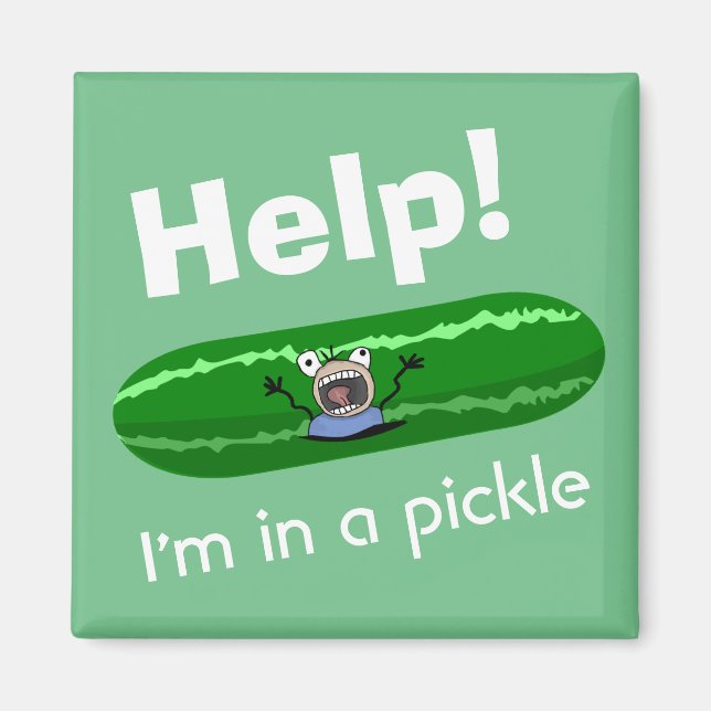 Hjälp mig att vara i en pickle magnet (Framsidan)