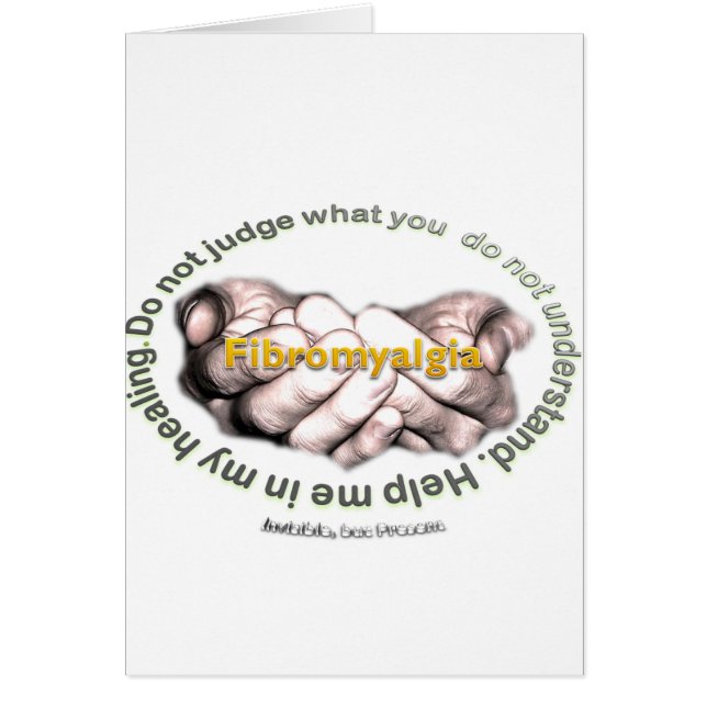 Hjälp mig i min läkning hälsningskort (Framsidan)