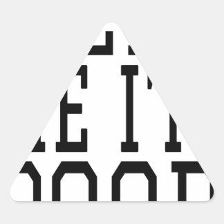 HJÄLP MIG IM POOR TRIANGELFORMAT KLISTERMÄRKE