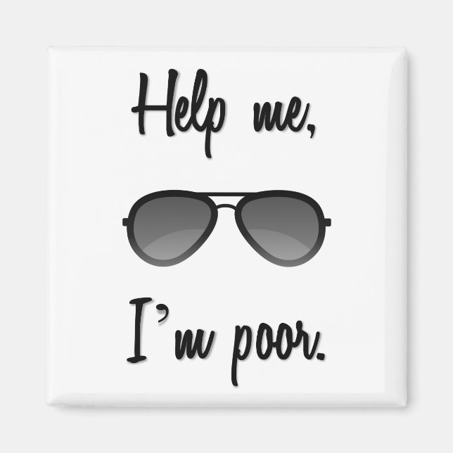 Hjälp mig, jag är fattig magnet (Framsidan)