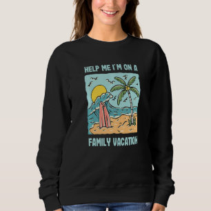 Hjälp Mig Jag Är På Familjesemester Sarksatisk So T Shirt