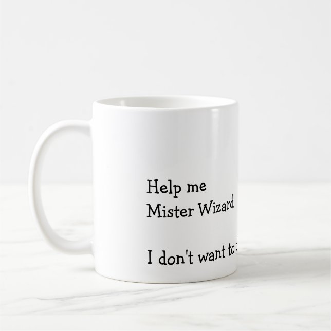 Hjälp mig Mister Trollkarl Kaffemugg (Vänster)