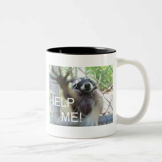 Hjälp mig! Två-Tonad mugg (Höger)
