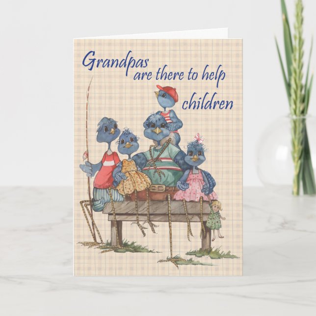 Hjälp om Grandpas - Greeting Card Kort (Framsida)
