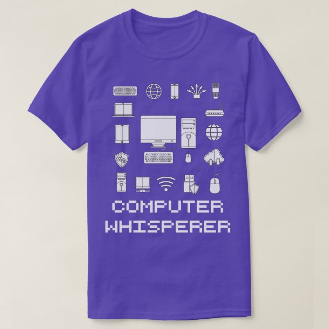 Hjälp om IT Tech Support Nerds Geek för Computer W T Shirt (Design framsida)