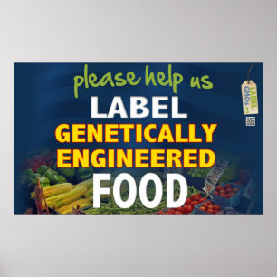 Hjälp oss att märka GMO-matar! Poster