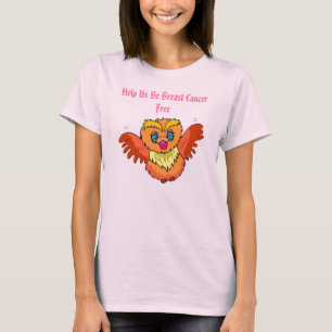 Hjälp oss att vara fri bröstcancer t shirt