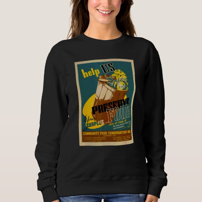 Hjälp Oss Bevara Ditt Överskottsmat Konserverings  T Shirt (Framsida)