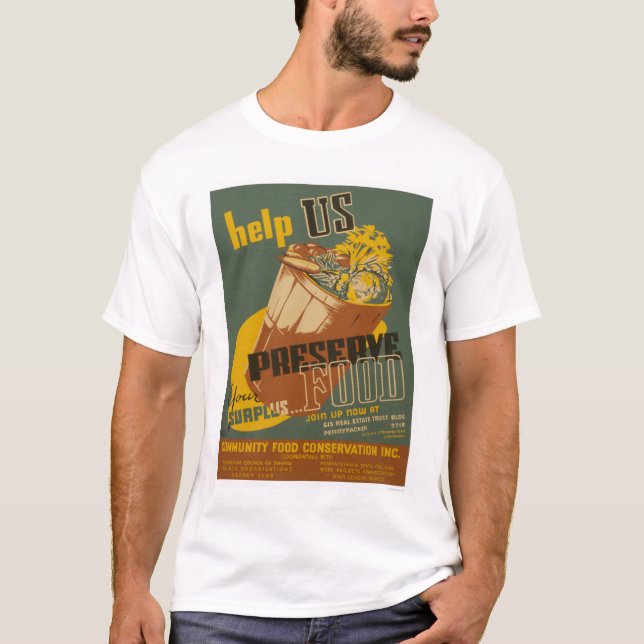 Hjälp oss sylten din överskottmat - WPA T Shirt (Framsida)