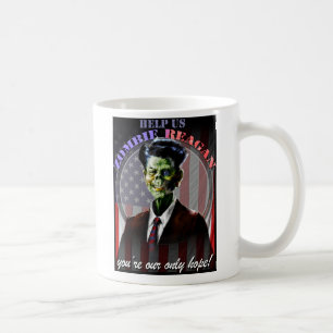 Hjälp oss zombien Reagan! Kaffemugg