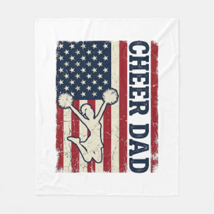 Hjälp Pappa Patriotisk Amerikansk Flagga Vektor Tr Fleecefilt