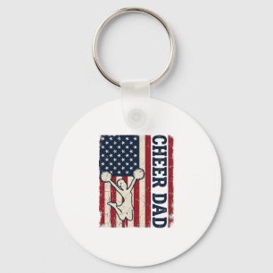 Hjälp Pappa Patriotisk Amerikansk Flagga Vektor Tr Nyckelring