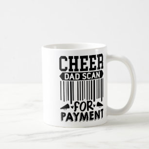 Hjälp Pappa, Skanna För Betalning Cheerleader _1 Kaffemugg