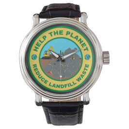 Hjälp planeten att minska avfallsdeponering armbandsur