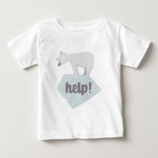 Hjälp Polarna Bear T-Shirt (Framsida)
