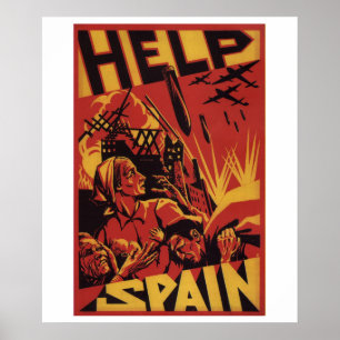 Hjälp Spanien (1937)_Propaganda Poster