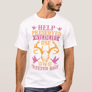 Hjälp till att bevara fryshus för Wildlife-Använda T Shirt