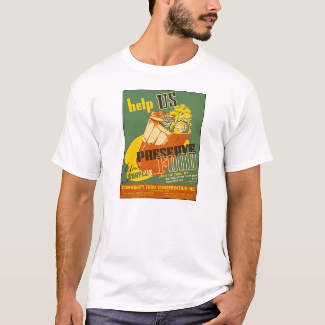 Hjälp till att Bevara Vintagen WW1 Poster Tröja (Framsida)