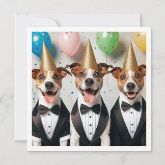 Hjälp till att fira vår lilla gentleman, hund föde inbjudningar