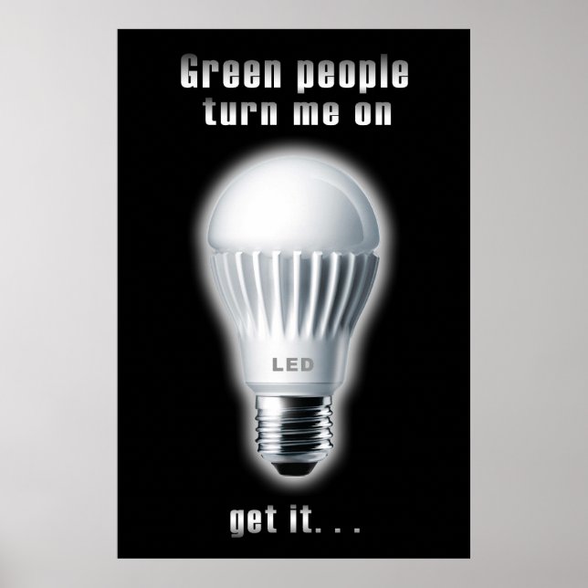Hjälp till att förändra världen med en glödlampa p poster (Framsidan)
