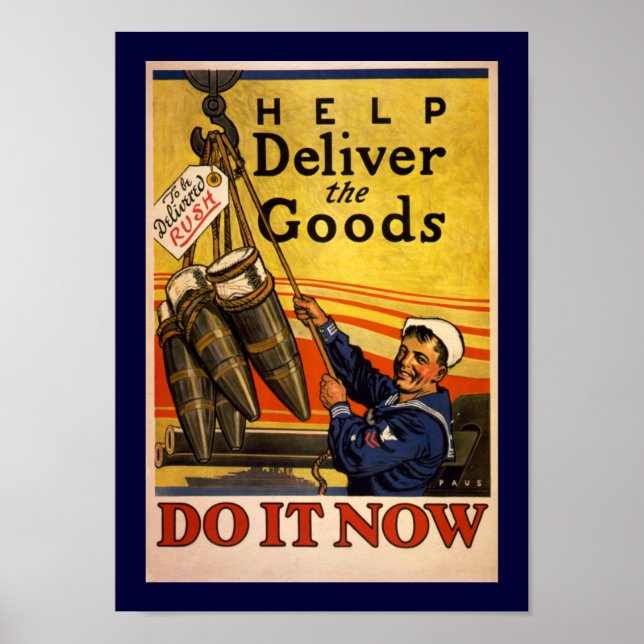 Hjälp till att leverera varorna (gräns) poster (Framsidan)