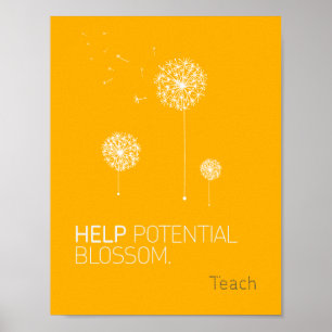 Hjälp till att Poster potentiell Blommar