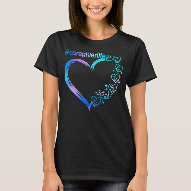 Hjälp till Carer om cancerogenicitet Life Heart Ca T Shirt (Framsida)