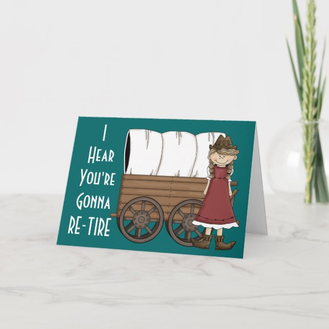 Hjälp till Cowgirl Pension - Westerna Humor Kort (Framsida)