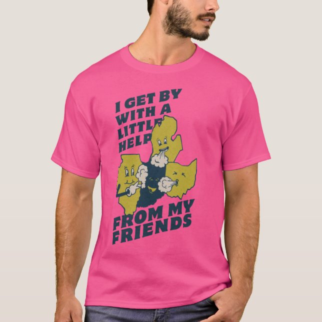 Hjälp till en Hoosier-design T Shirt (Framsida)