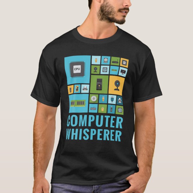 Hjälp till IT Tech-supportavdelningen för datorvis T Shirt (Framsida)