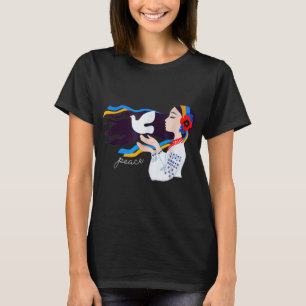 Hjälp Ukraina att stå på Ukrainas sida T Shirt