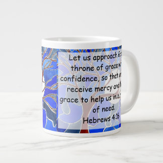 Hjälp vid behov - Hebreiska 4:16 - Bibelverad Jumbo Mugg