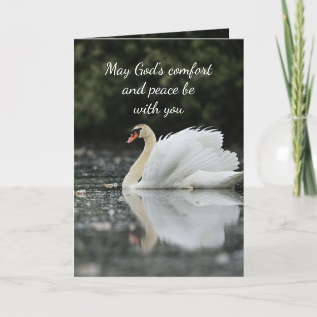 Hjälp vid svårighet vid djup sympati kort (Framsida)