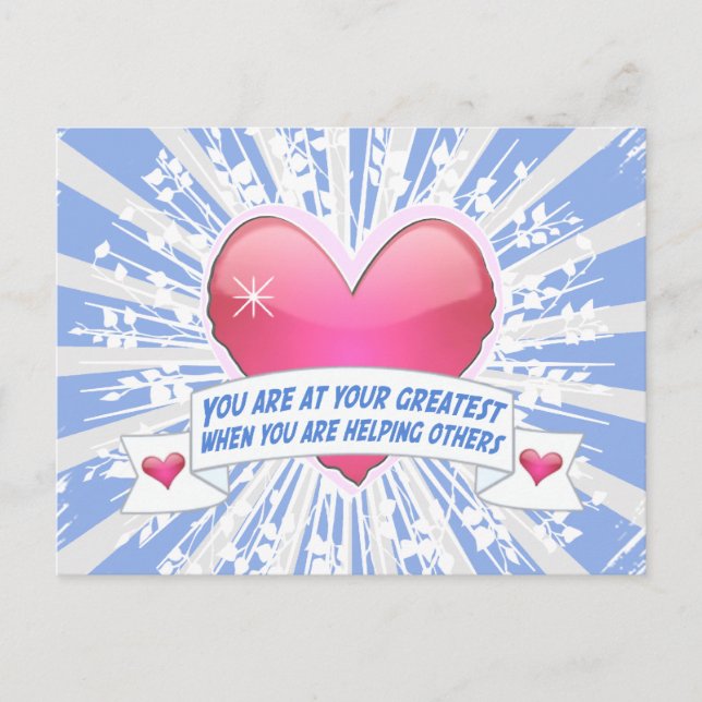 Hjälpa andra vykort (Framsida)