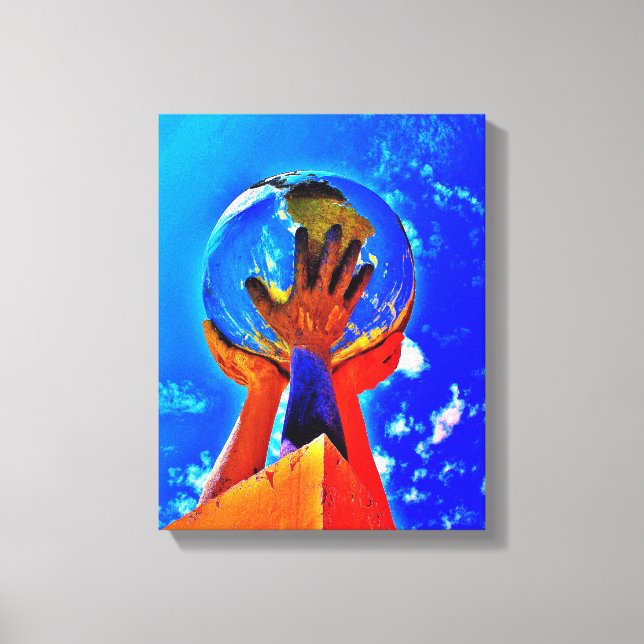 Hjälpa Händer II Canvastryck (Framsida)