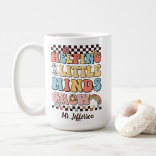 Hjälpa Little Minds Grow Groovy-lärarpresenten Kaffemugg