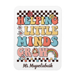 Hjälpa Little Minds Grow Groovy-lärarpresenten Magnet
