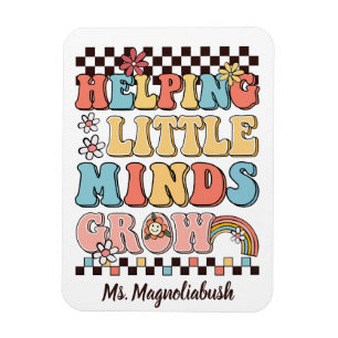Hjälpa Little Minds Grow Groovy-lärarpresenten Magnet
