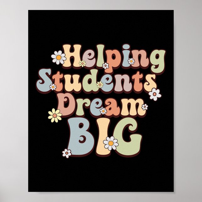 Hjälpa Studenter Dream Big School Counselor Week B Poster (Framsidan)