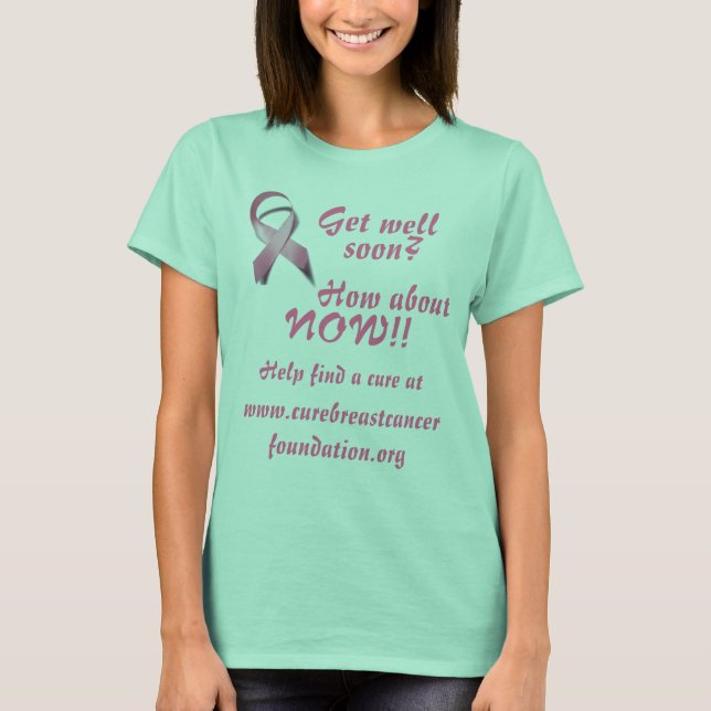 hjälpa till att bota bröstcancer tee shirt (Framsida)
