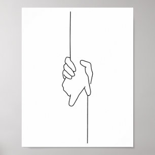 Hjälpa varandra i Illustration Poster