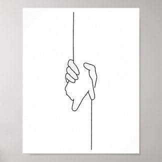 Hjälpa varandra i Illustration Poster
