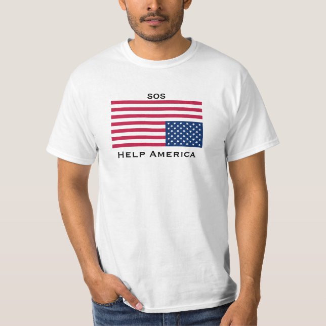 HjälpAmerika skjorta T-shirt (Framsida)