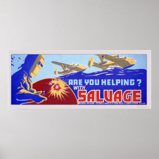 Hjälper du? Salvage - WPA Poster